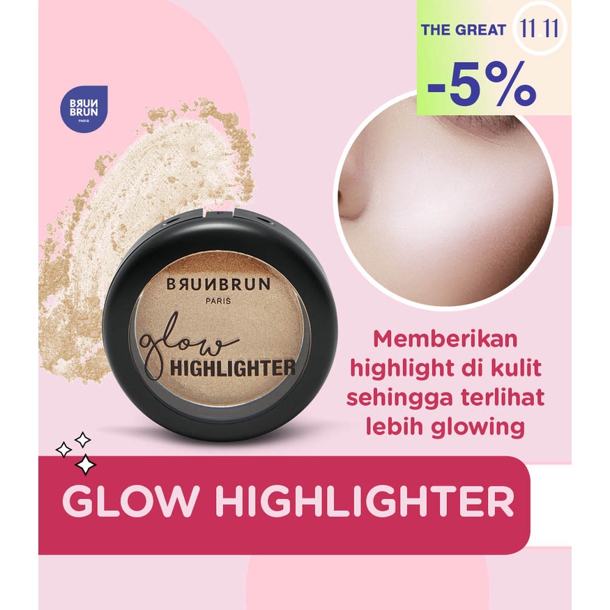 Nước hoa hồng Brunbrun PARIS GLOW HIGHLIGHTER chất lượng cao