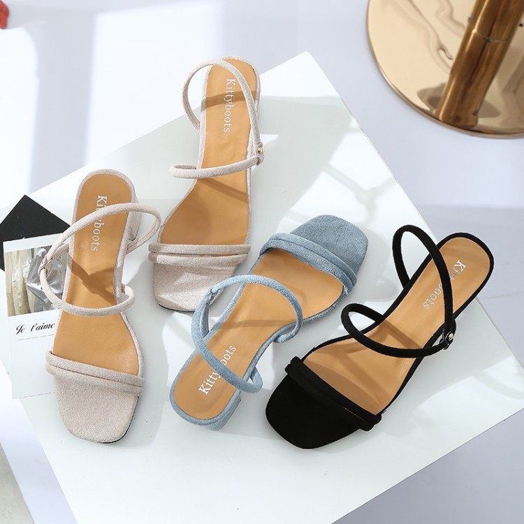 Giày Cao Gót Sandal Nữ Phong Cách Hàn Quốc