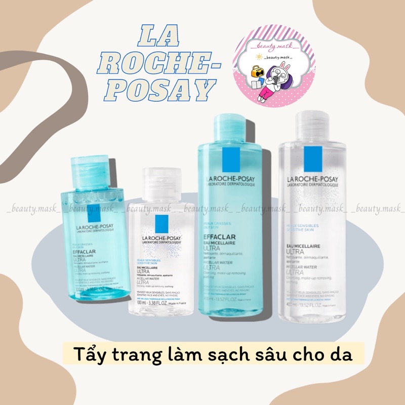 Nước làm sạch sâu và tẩy trang cho da dầu - nhạy cảm La Roche-Posay