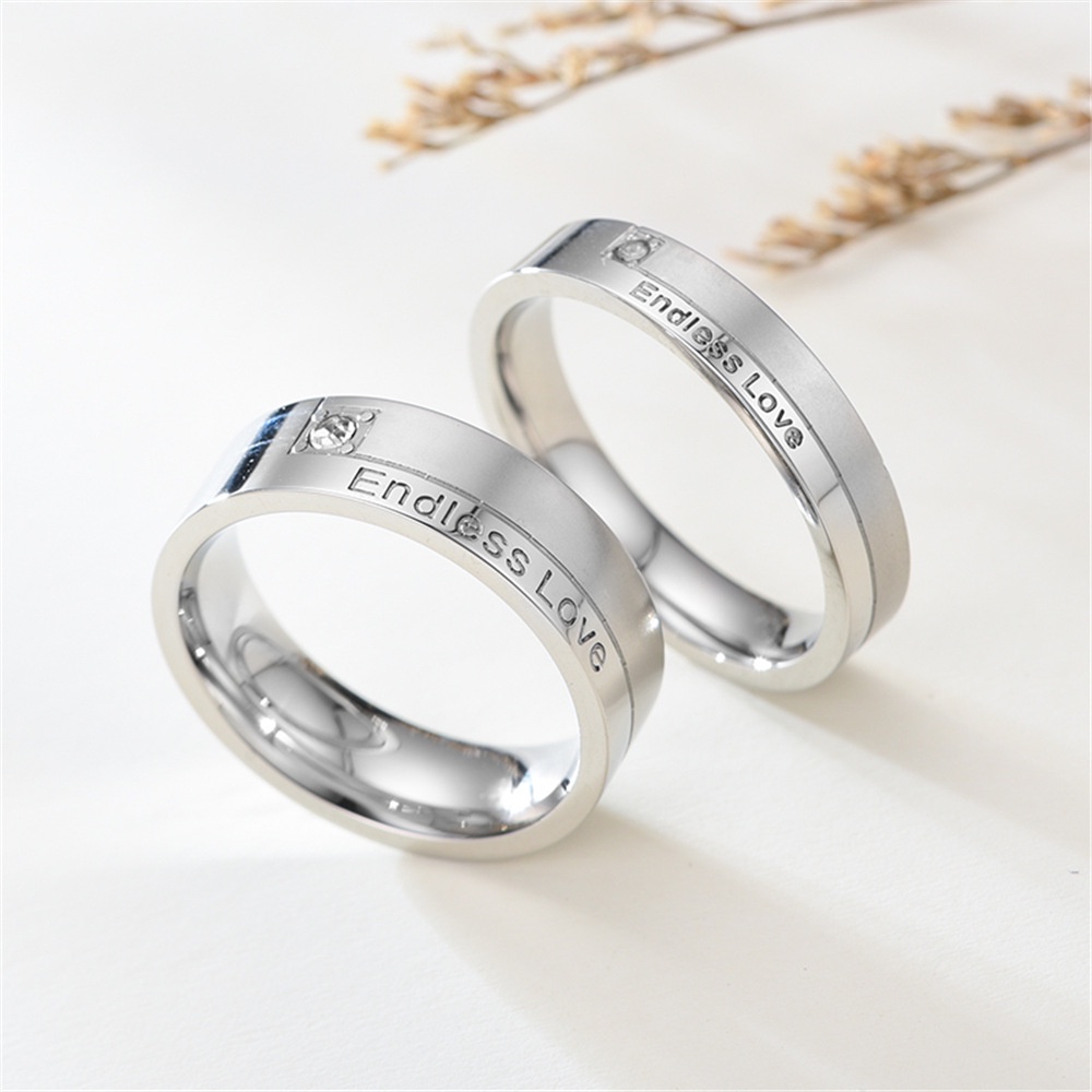 Nhẫn Đeo Tay Kim Loại 4/6mm Thời Trang Cao Cấp Cho Nam Nữ