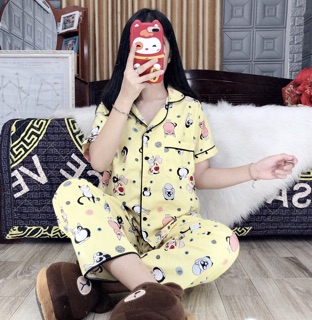 Đồ bộ kate thái cực xinh 100% chụp thật
