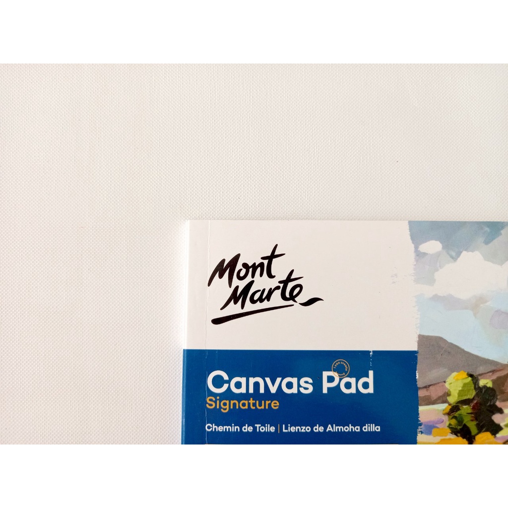 SỔ VẢI CANVAS pad Mont Marte/ A5/A4/A3 / 10sheets_ Vẽ sơn dầu, acrylic