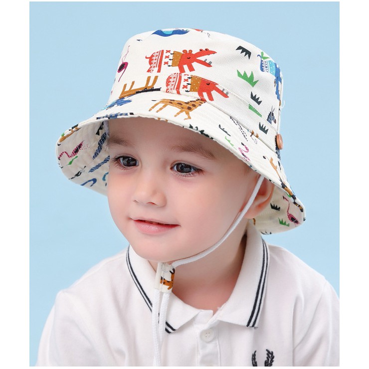 Nón vành họa tiết ngộ nghĩnh cho bé