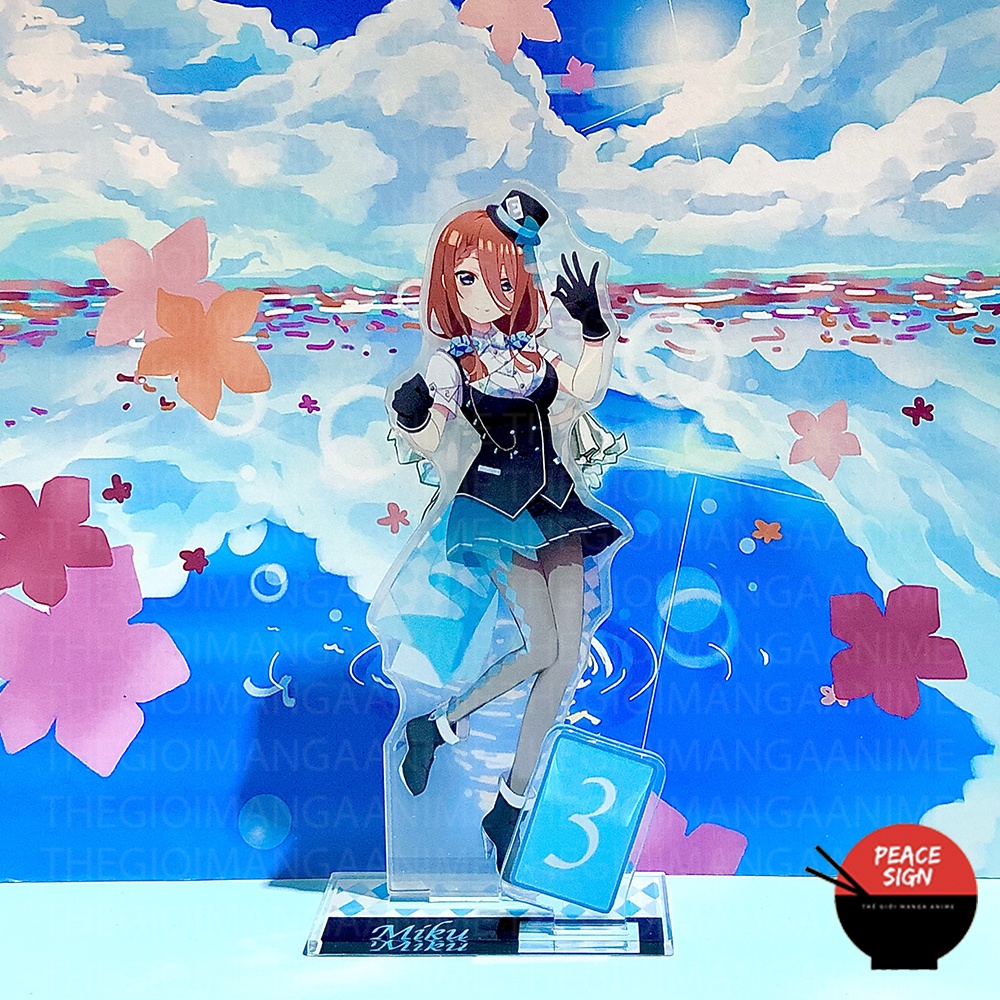 Mô hình nhân vật standee Gotoubun No Hanayome ver ẢO THUẬT in hình Nhà Có Năm Nàng Dâu anime chibi mica acrylic