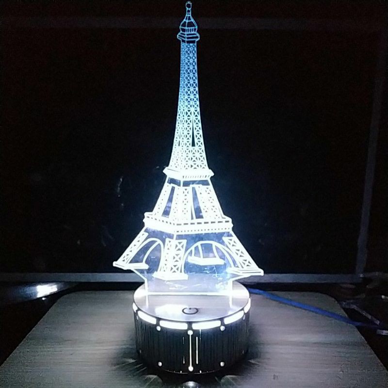 Đèn Ngủ 3D Led Tháp Eiffel