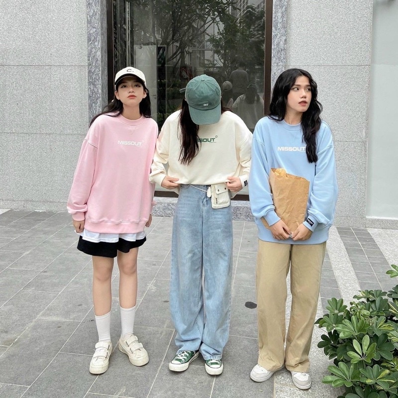 Áo khoác Sweater Nỉ CHÂN CUA Loca Brand MISSOUT Unisex Nam Nữ Full Tag Vải Chất Dày Dặn