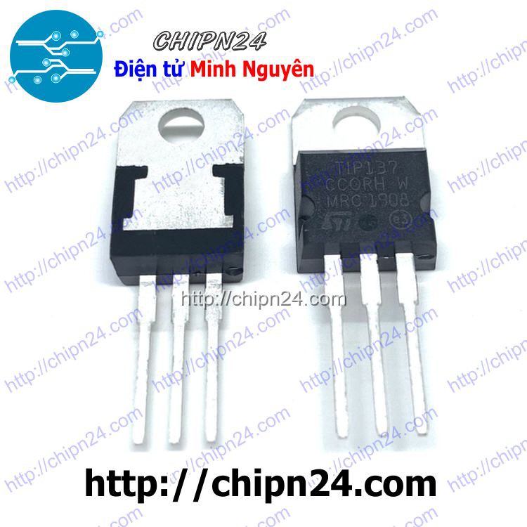 [2 CON] Transistor TIP137 TO-220 PNP 8A 100V 70W (Transistor Power)