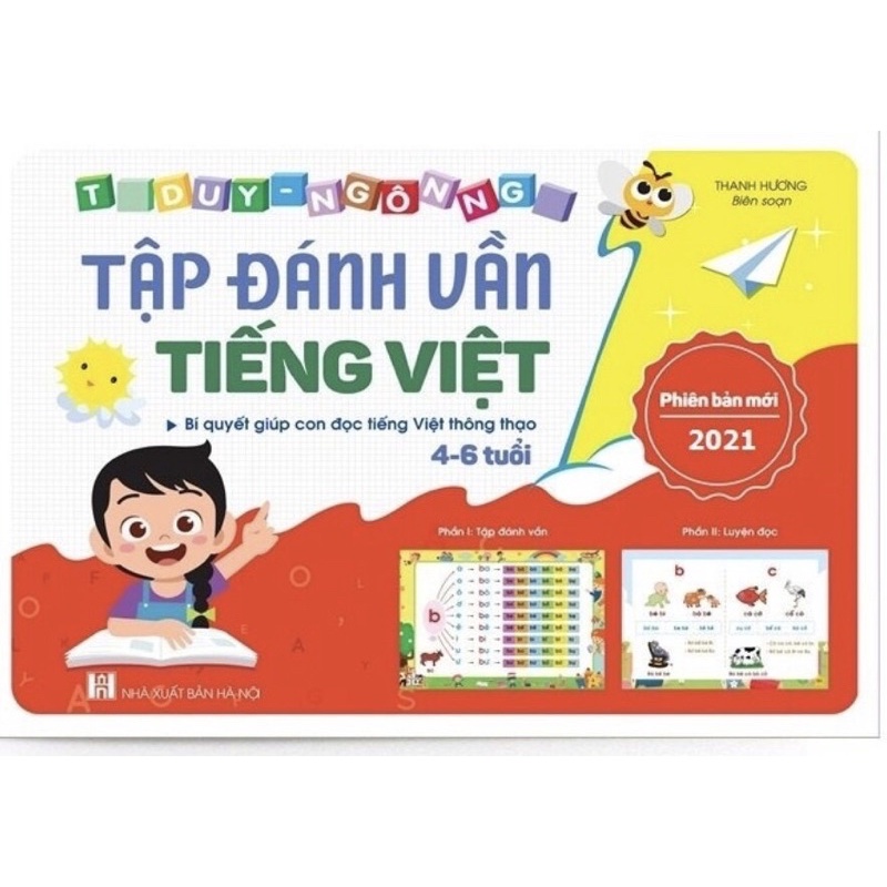 Vở tập đánh vần, học toán, tập viết cho bé 4-6 tuổi