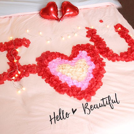Set 1000 cánh hoa hồng giả bằng lụa dùng trang trí tiệc cưới/ tiệc thôi nôi em bé