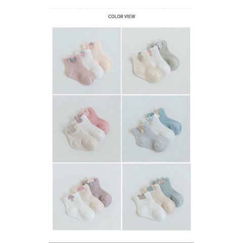 Set vớ Hàn Quốc Nemo cho bé từ 0 - 6 tháng