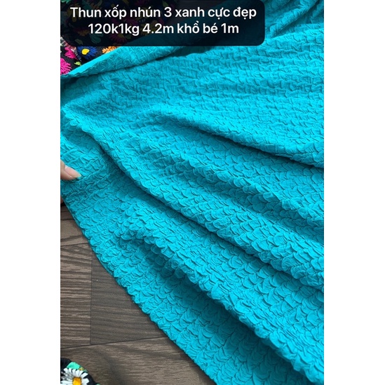 Vải Bơi- Vải May đồ bơi , Bikini -Vải Kẻ Xốp nhún- May Đồ bơi kiểu Tạo nhún xòe rất xinh