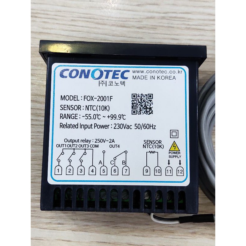 Đồng hồ điều khiển nhiệt độ FOX-2001F Conotec