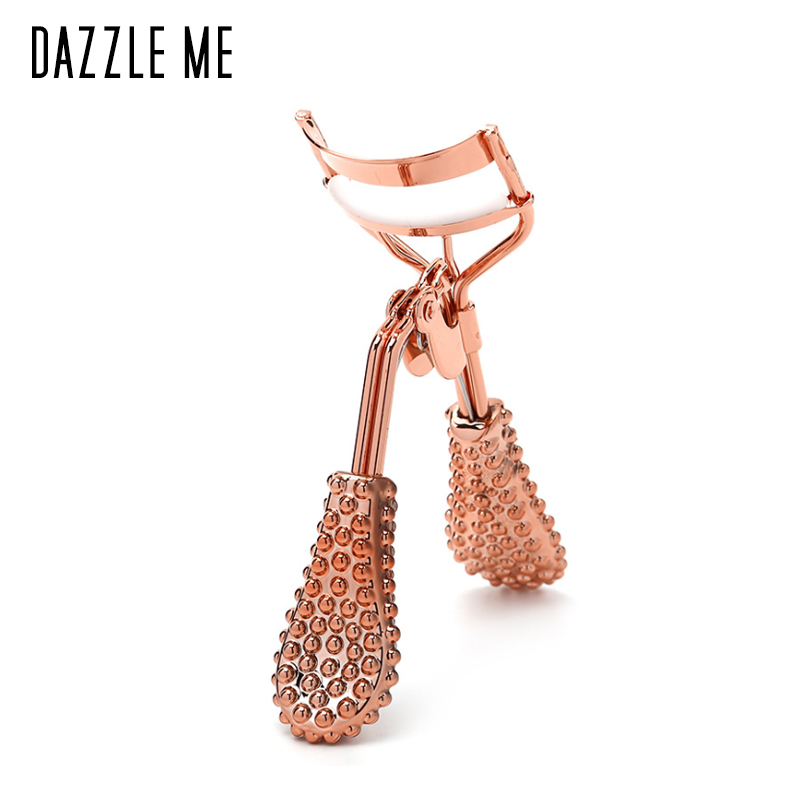 【DAZZLE ME】Gold Eyelash Curler High Quality Eyelash Tool 1pc 78x63mm