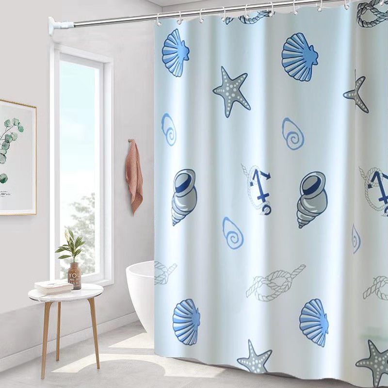 Rèm Cửa Nhà Tắm Chất Liệu Polyester Chống Thấm Nước In Họa Tiết Độc Đáo