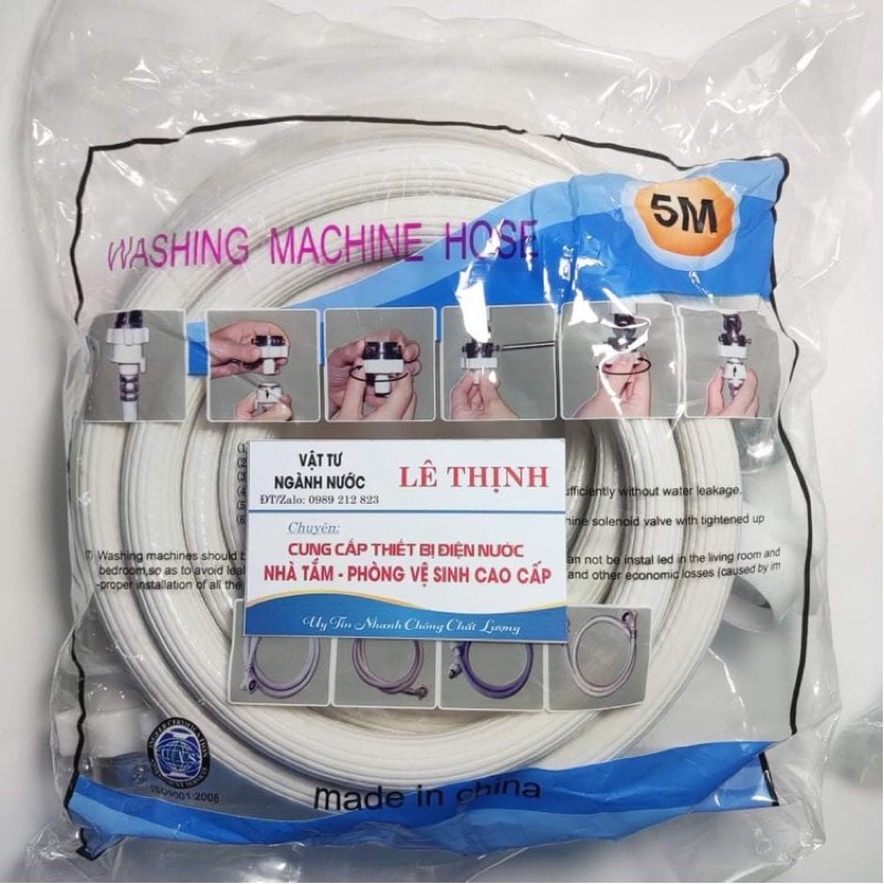 Dây cấp nước cho máy giặt cửa trên, cửa ngang 1.5m 3m 5m cao cấp