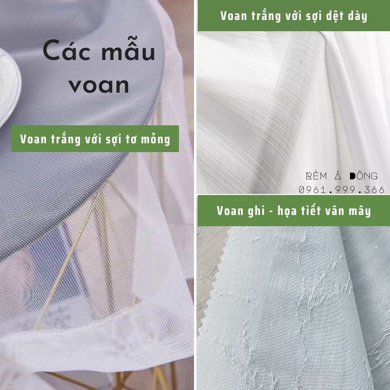 {ADong_SALE} Rèm Voan Trắng Decor cực xinh, rèm voan dán tường tiện lợi trang trí cửa sổ phòng ngủ, phòng khách, spa, ho