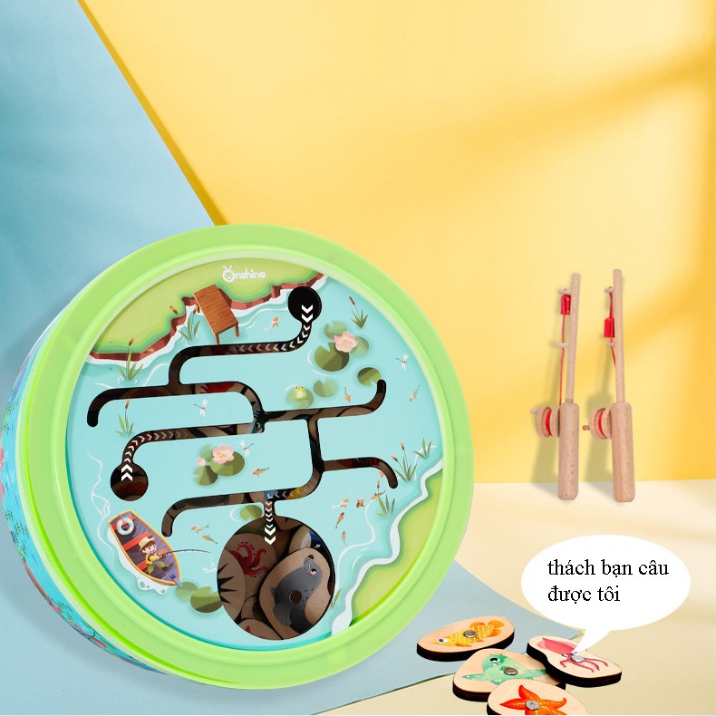 Câu cá gỗ phiên bản hộp tròn cao cấp mới nhất 2021