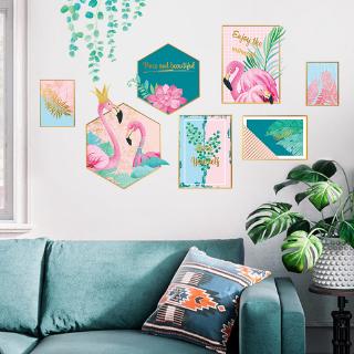Giấy Dán Tường Trang Trí Phòng Hình Chim Hồng Hạc