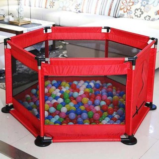 Quây bóng lều chơi bóng cho bé, Nhà bóng mini bằng vải cho bé khung inox tặng kèm 10 bóng