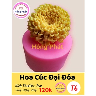 Khuôn silicon hoa cúc đại đóa - T06 - Silicon Hồng Phát