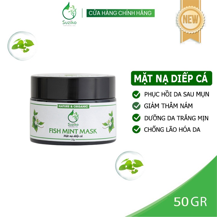 Bộ skincare cho da dầu mụn SUZIKO, chăm sóc dưỡng da hoa hồng, sữa rửa mặt hoa cúc, serum vitamin c, mặt nạ diếp cá