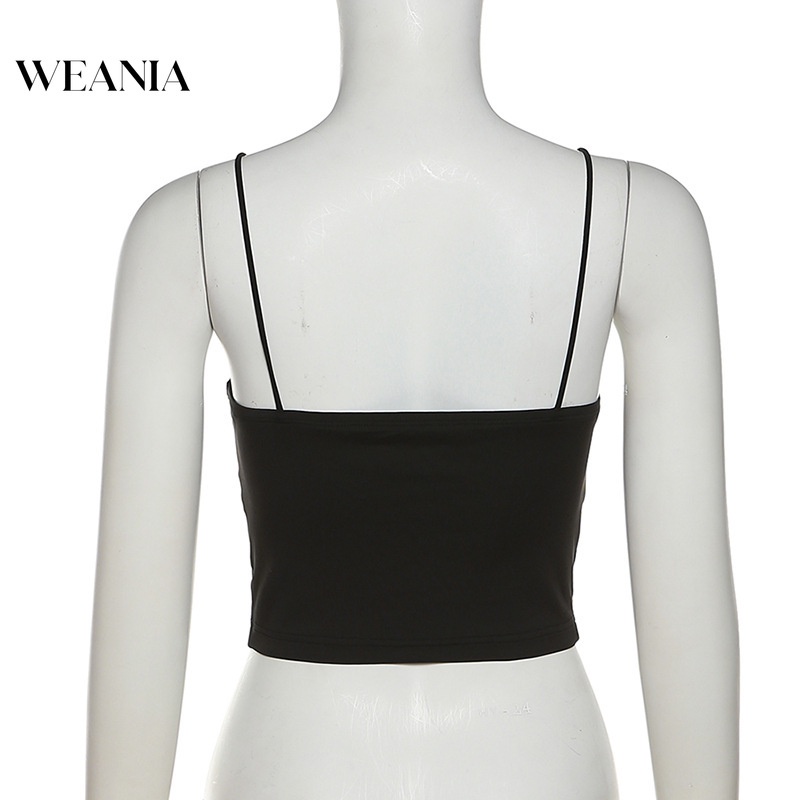 Áo Croptop Hai Dây Kiểu Dáng Quyến Rũ Cho Nữ