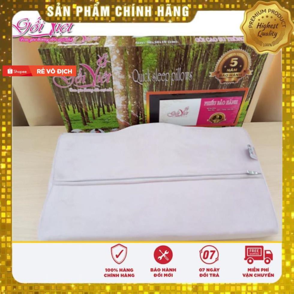 Hàng Công Ty  Combo 2 Vỏ Gối cao su Nhật Bản 60 x35cm Chống Đau Mỏi Vai Gáy, Gối Việt Bảo hành 5 năm