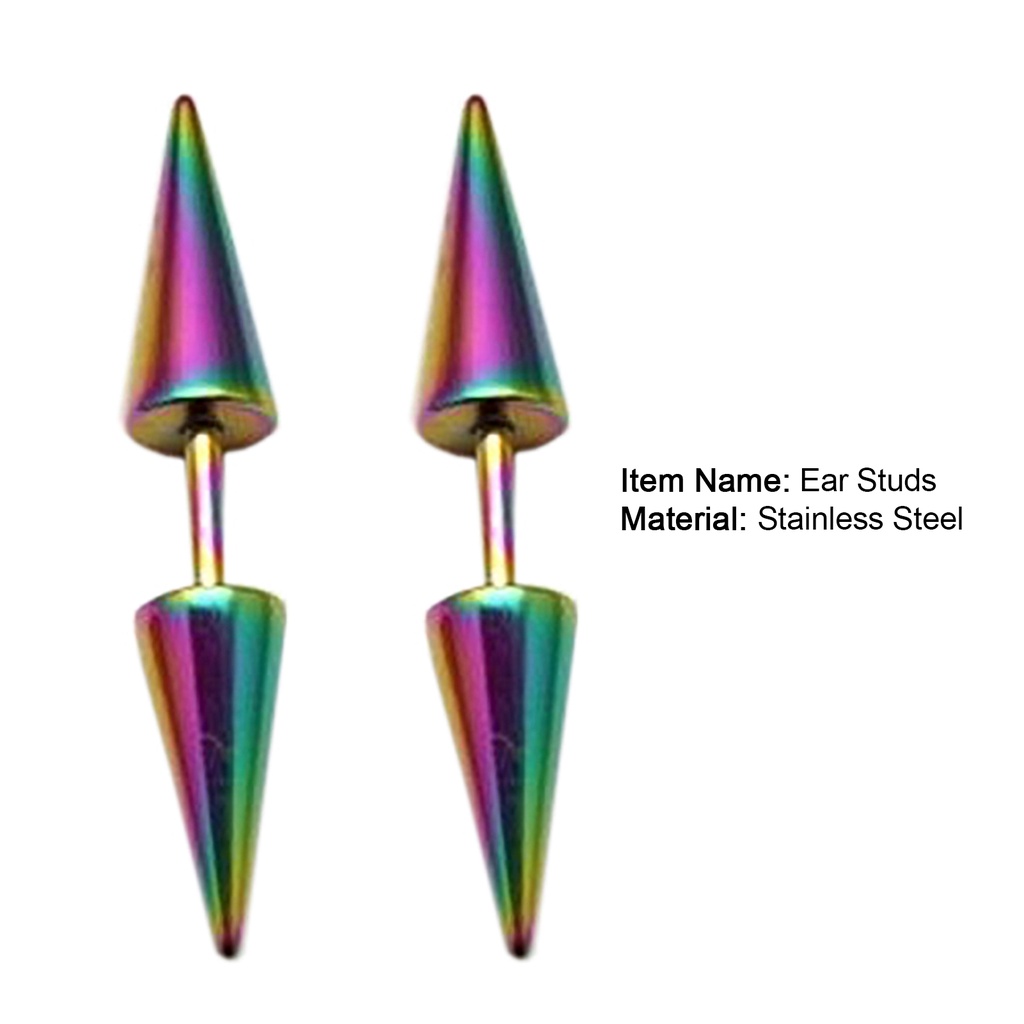 1 Đôi Bông Tai Đinh Tán Đính Đinh Cá Tính Dành Cho Nữ