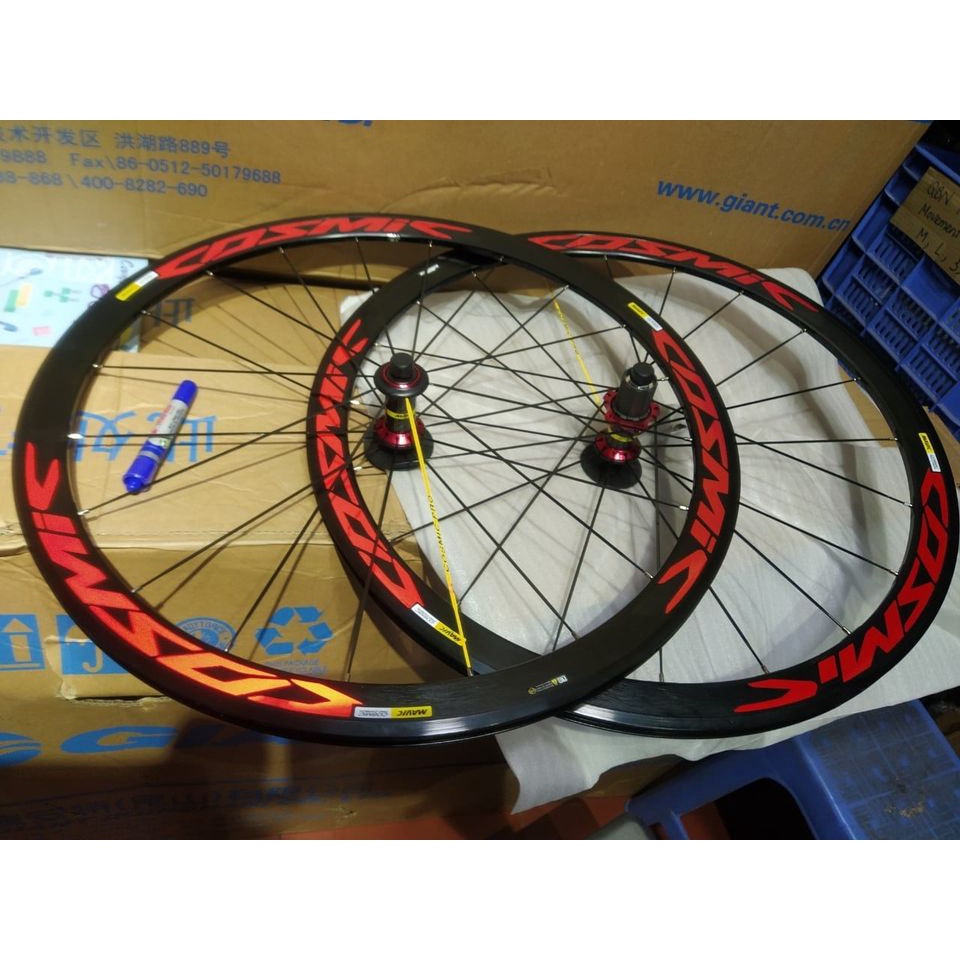 Bộ vành nhôm xe đạp road MAVIC COSMIC Elite 700Cx23 vành cao 40mm