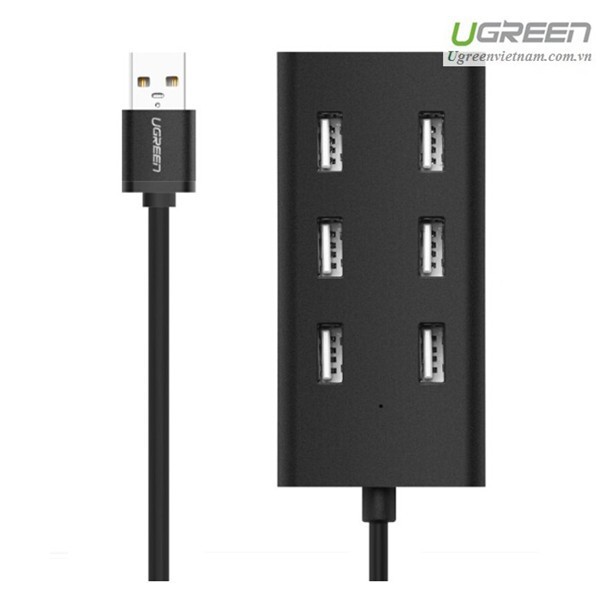 Bộ chia USB 2.0 ra 7 cổng dây dài 1m Ugreen 30374 _ Hàng cáo cấp chính hãng bảo hành 18 tháng