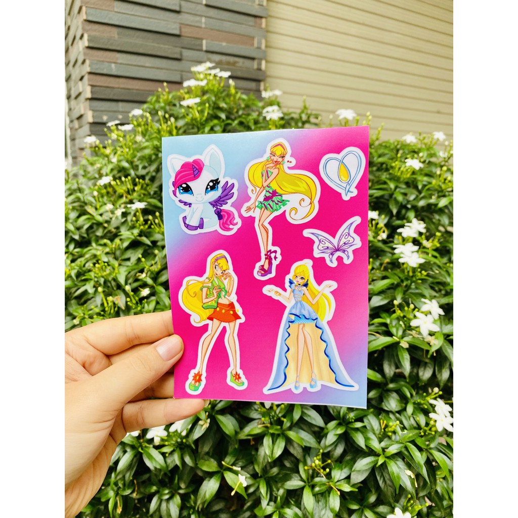 Sticker Chủ Đề Phép Thuật Winx Chống Thấm Nước Cao Cấp | STK160 | Sticker Dán Mũ Bảo Hiểm Dán Sổ Tay Vở Bình Nước