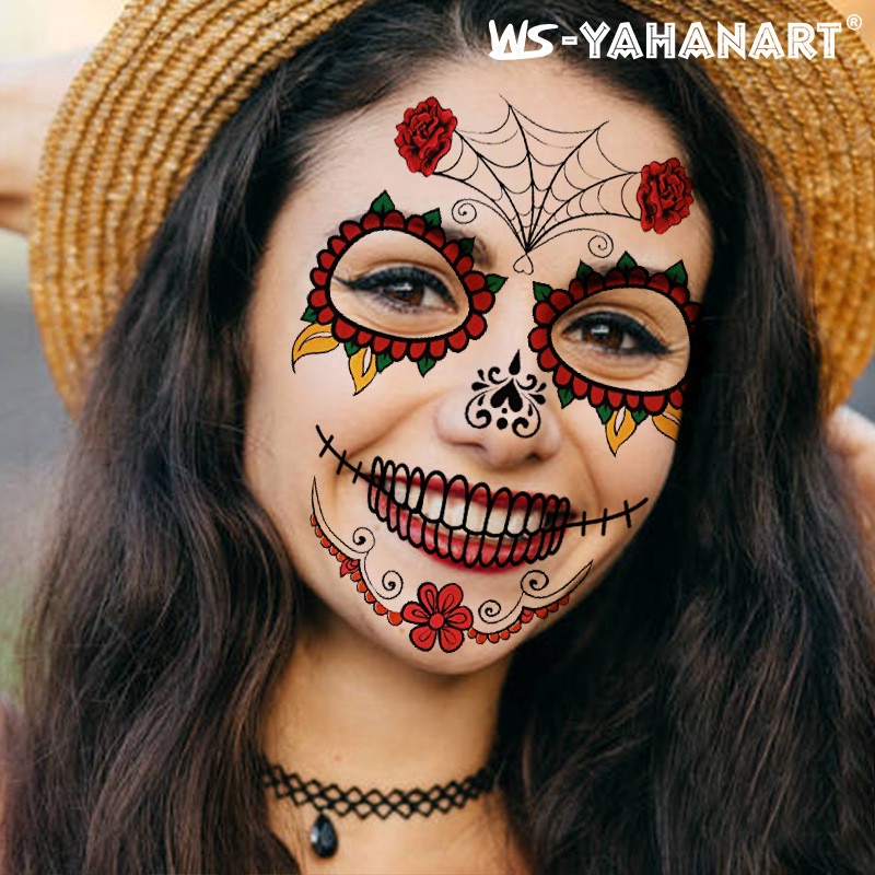 Hình dán săm kinh dị halloween hóa trang mặt nạ