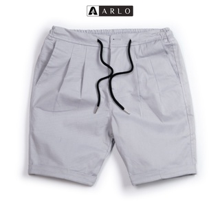 Quần Short Kaki ARETHA Xắn Gấu Chất Liệu Kaki Thun Cao Cấp Co Giãn Nhẹ Màu Xám Khói - ARLO