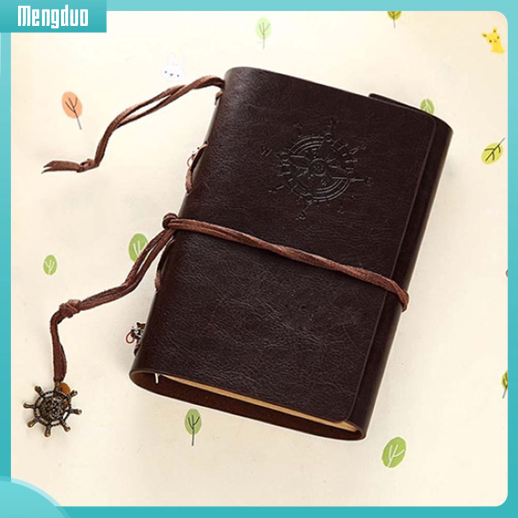 Sổ tay kích thước A5 phong cách retro bìa giả da