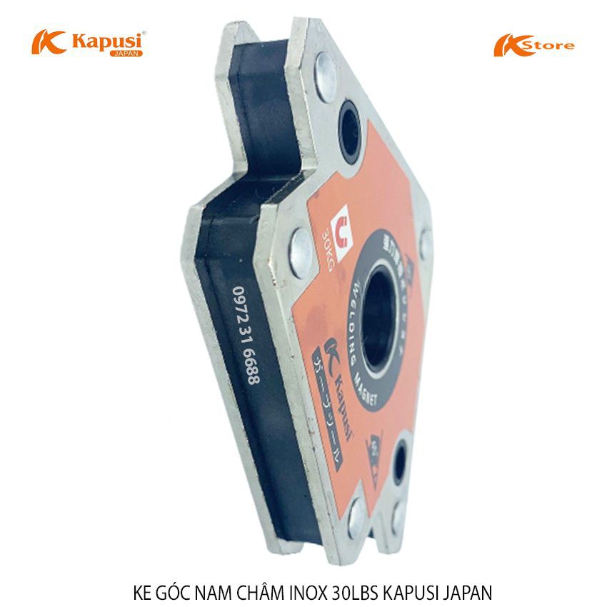 KE GÓC NAM CHÂM INOX 30LBS KAPUSI JAPAN - NAM CHÂM KE GÓC VUÔNG 30KG