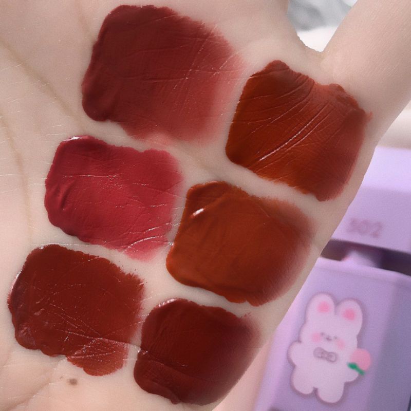 [Hàng mới về] Son kem lì trang điểm chống nước thiết kế vỏ hoạt hình dễ thương