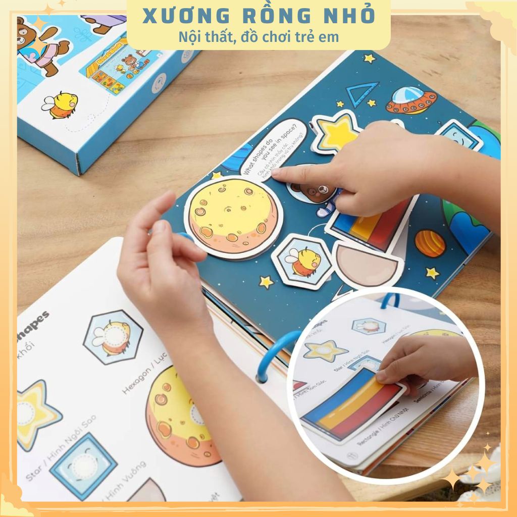 Combo 2 phiên bản beezi book - Sách bóc dán vui nhộn cho bé - Lalalababy