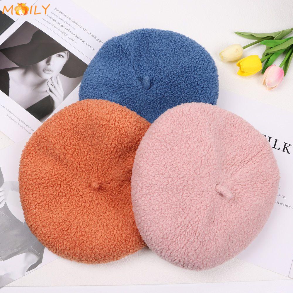 Mũ nồi vải len giữ ấm mùa đông phong cách vintage thời trang cho nam nữ