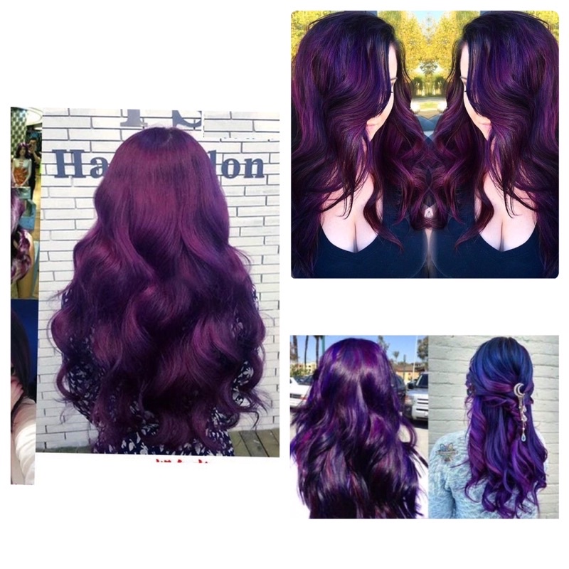 Thuốc Kem Nhuộm Tóc Tại Nhà Màu Tím Nho 4/2 Grape Purple Hair Dye Cream
