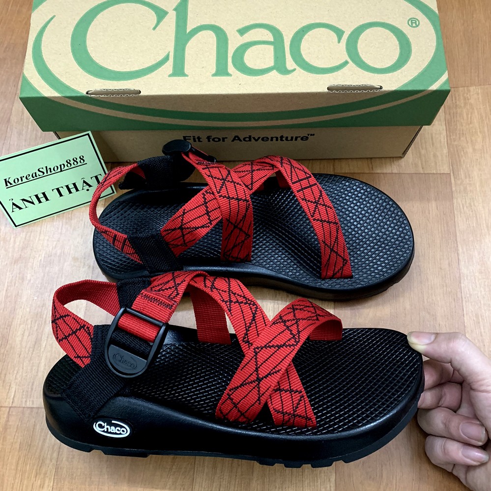 Dép Sandal Chaco Nam Quai Đỏ Mã D104