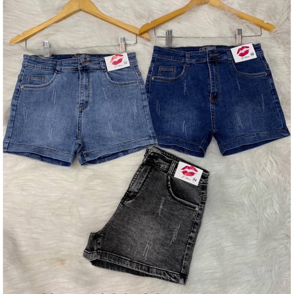 Quần Sọt Jean Nữ Lưng Cao Co Giãn Mạnh Mẫu Cào Xước Tua Lai Size Đại | BigBuy360 - bigbuy360.vn