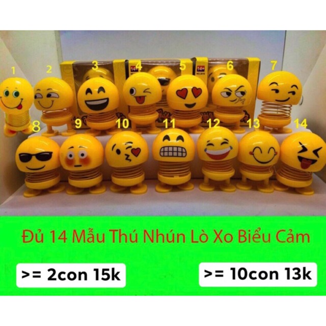 Thú Nhún Lò Co Emoji Loại 1