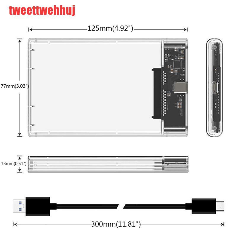 Hộp Đựng Ổ Cứng Ngoài Hdd Usb 3.1 Type C Sang 2.5 Sata