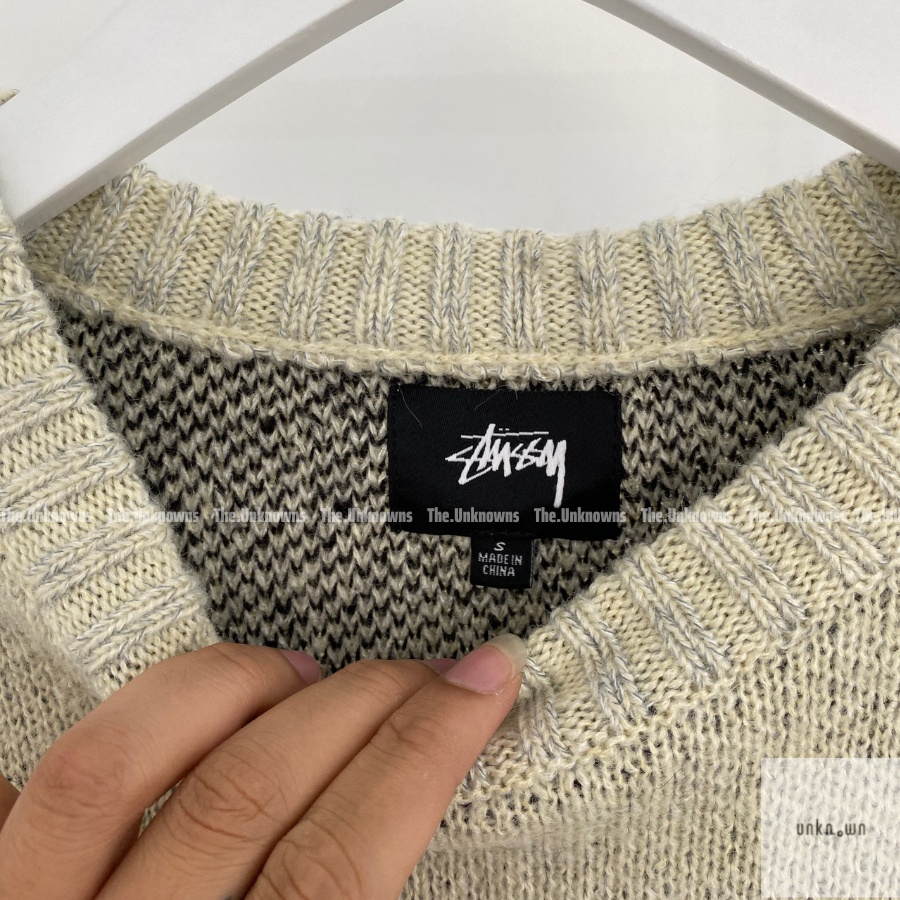 👑 👑-Áo Knit S.tussy 8 Ball Heavy Brushed Mohair Sweater,Áo Len S.TUSSY cao cấp full túi tag