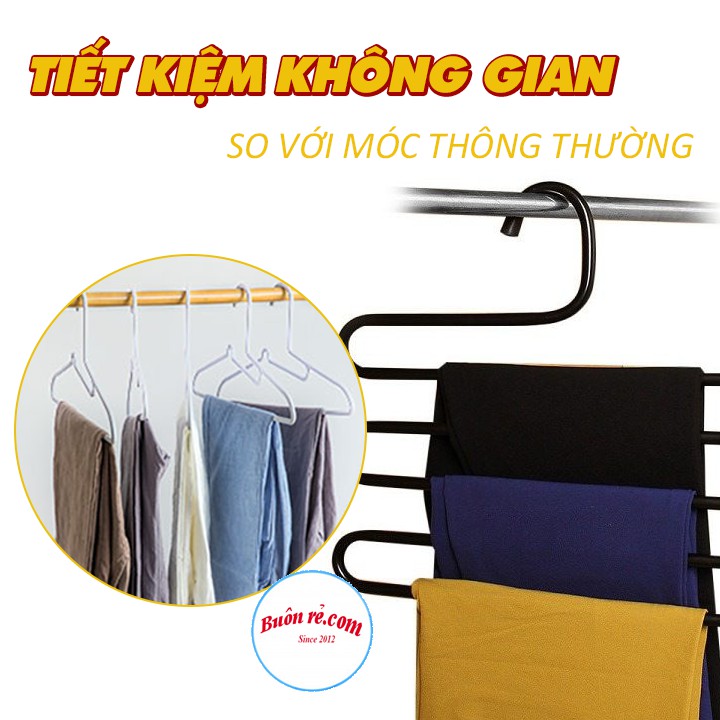 Móc treo quần áo đa năng 5 tầng chất liệu nhựa ABS - Móc treo đồ dùng thông minh br00474