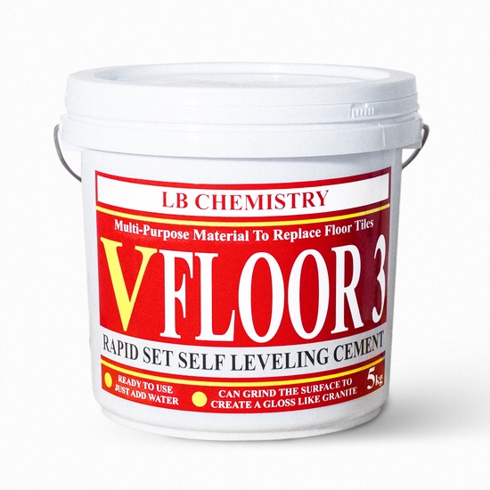 Vật liệu tạo phẳng để làm đẹp mặt sàn VFLOOR3 - đông kết nhanh - Độ cứng cao - Có thể mài để đạt độ bóng như đá hoa cươn