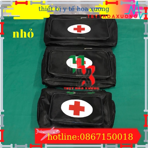 Túi Cứu Thương Cỡ Nhỏ 25x15x19cm - Túi Y Tế ( Màu Đen)