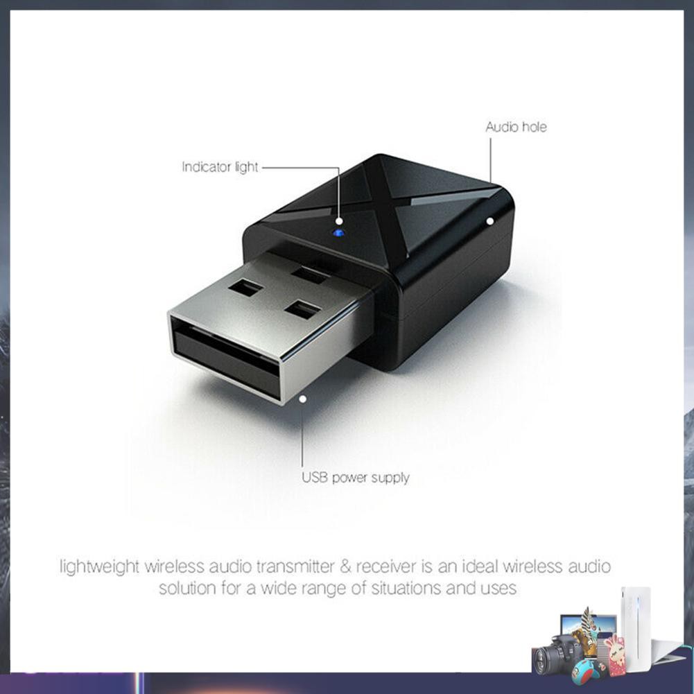 Usb Nhận Tín Hiệu Âm Thanh Bluetooth 5.0 Cho Máy Tính