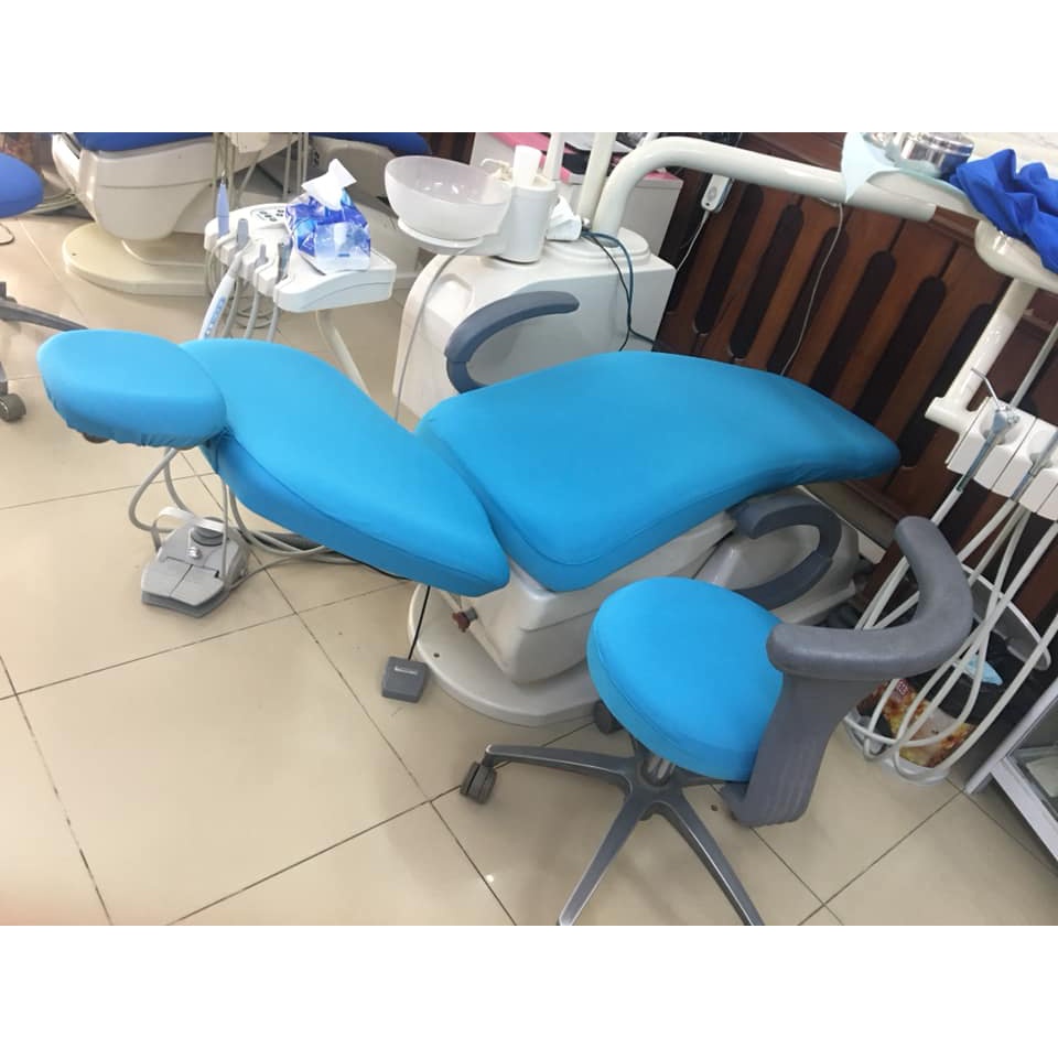 Bộ bọc ghế nha khoa,bọc ghế nha sĩ ,4 màu xanh ngọc,tím,xanh dương,xanh da trời