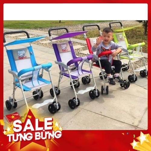 [ Sale hot ] XE ĐẨY TAY THOÁNG KHÍ CHỐNG BÍ HƠI CHO BÉ, XE ĐẨY TRẺ EM CAO CẤP CÓ THỂ GẤP GỌN - MBHUONG20